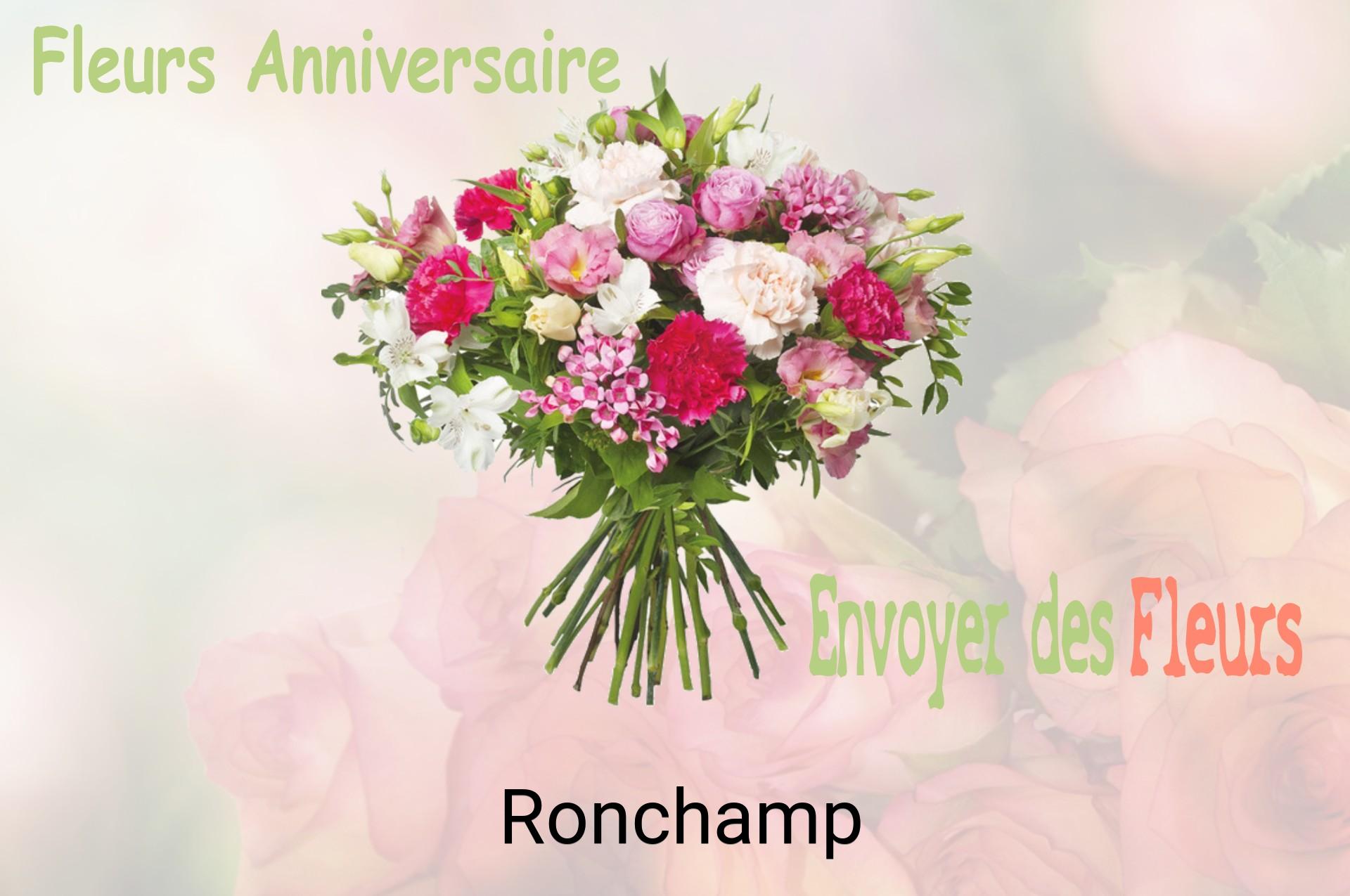 Bouquet de fleurs d’anniversaire livré à Ronchamp